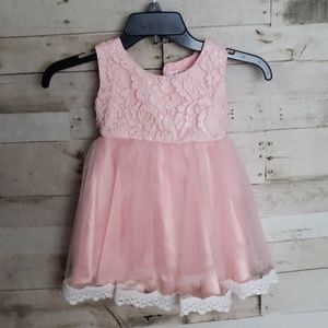 Girls pink dress